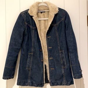 Earl Jean denim jacket Sherpa Petite